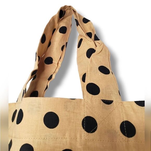 Faithful The Brand Tote Bag La Saison Polka Dot Handmade - Picture 7 of 15